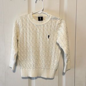 Cream Cable Knit 2T Sweater